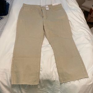 Loft high waist straight crop jeans.  New with tags.  Size 16